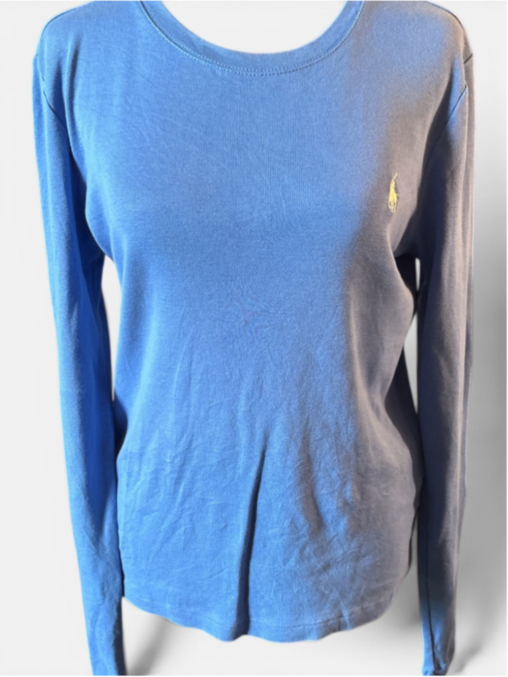 Women's Ralph Lauren Sport Long Sleeve Blue Purple Shirt - Size L